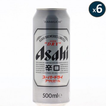 ASAHI SUPER DRY 6*50CL CAN